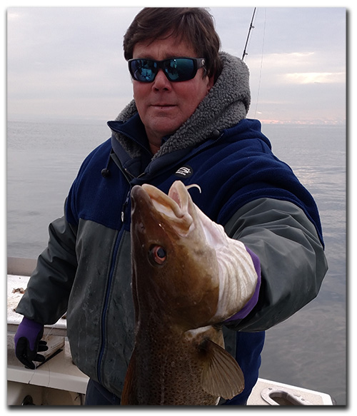 Wimter Cod fishing
                      aboard the Codfather off the south shore of Long
                      Island